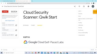Cloud Security Scanner: Qwik Start #googlecloudfacilitator #gcp #quests