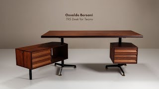 Osvaldo Borsani ‘T95’ Executive Desk for Tecno, Italy, 1950s