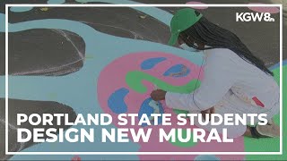 PSU students design mural