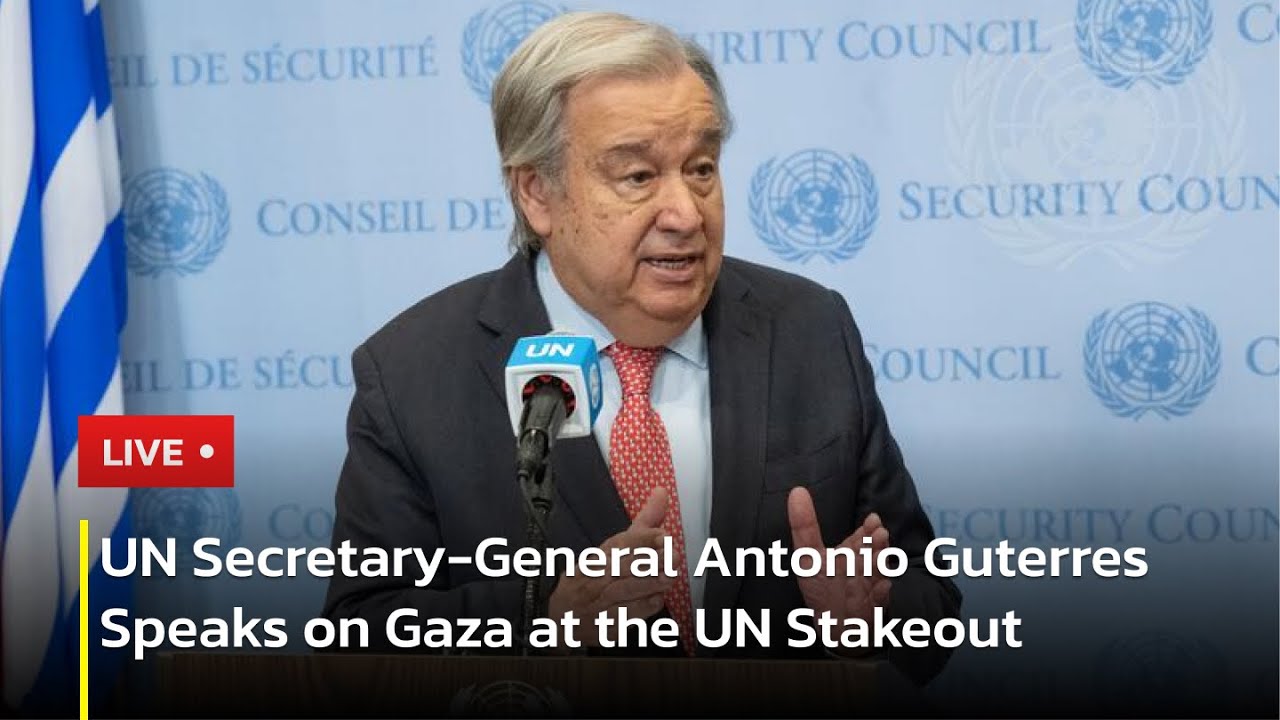 🔴 LIVE: UN Secretary-General Antonio Guterres Speaks on Gaza at the UN Stakeout | AC13
