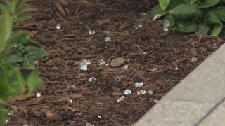 Window falls from downtown Houston high-rise onto street below