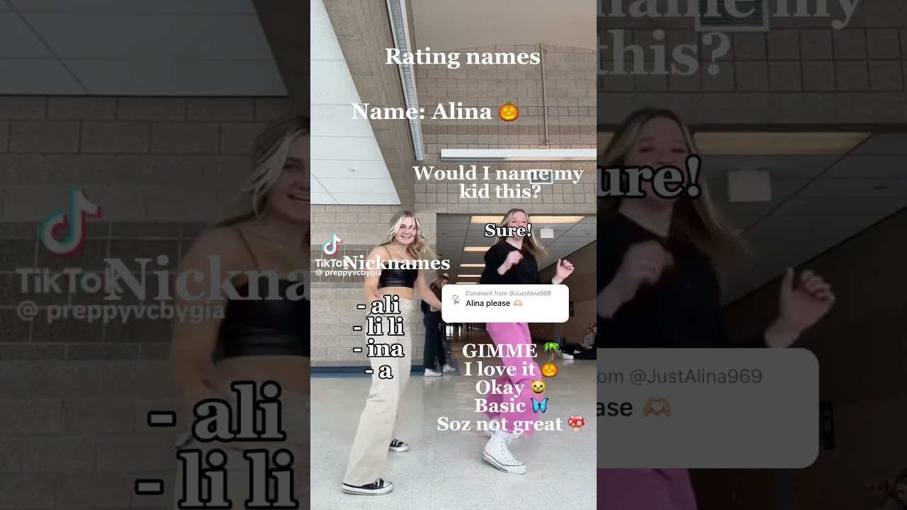 Rating names: Alina 🫶🏼🦋🌿 comment more names dow below 👇 