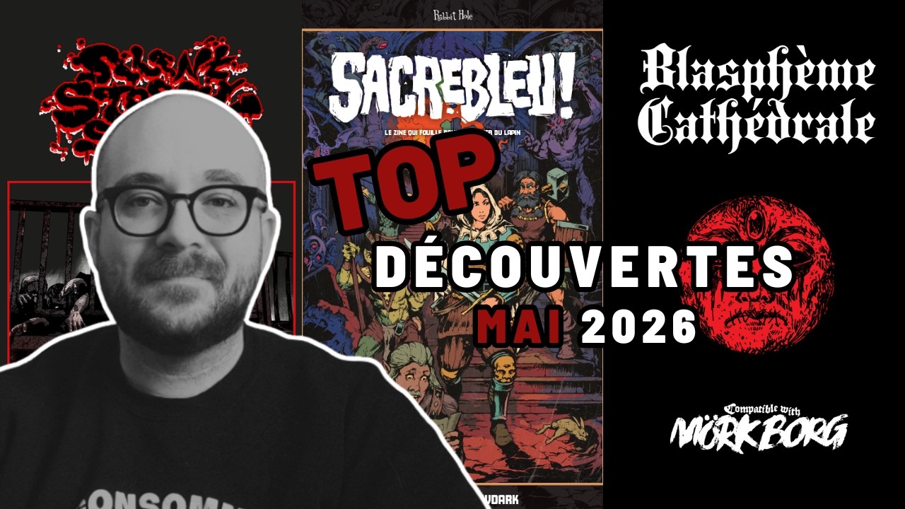 TOP 5 JDR | Découvertes jeux de rôles — Mai 2026 🎲🔺🧟✨