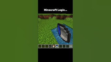 Minecraft Logic... 👍🏻 #minecraft #shorts