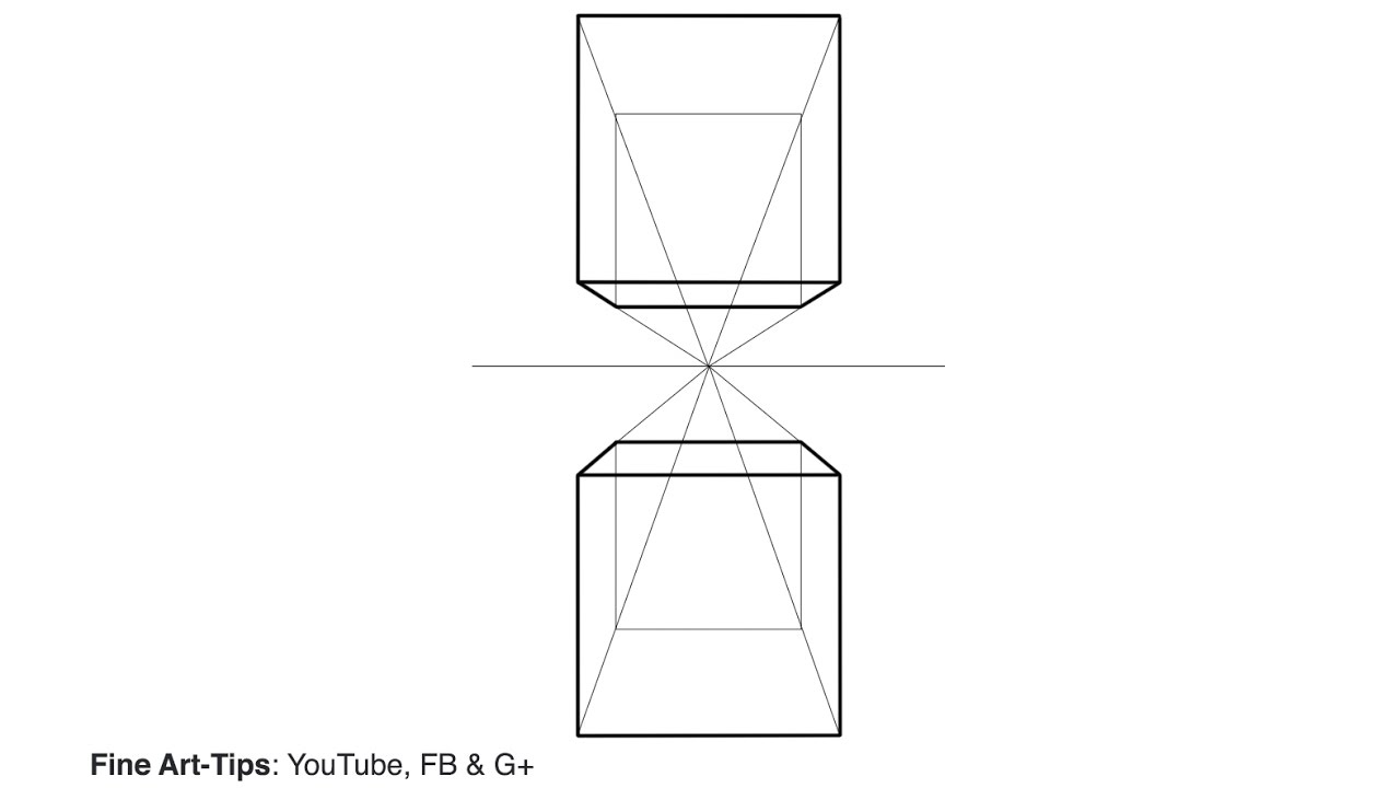 ⁣1 Point Perspective in Drawing - Simplified - Very Easy Tutorial