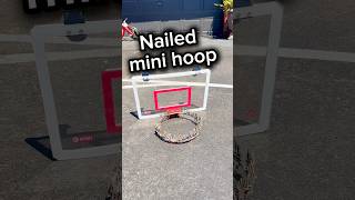 This nailed mini hoop is Crazy! #shorts #basketball