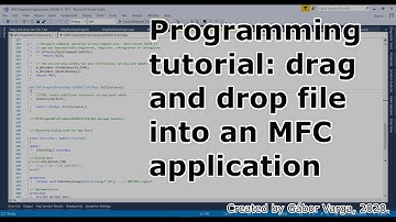 Programming tutorial: drag and drop file into an MFC application.