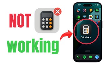 How to Fix iPhone Calculator App Not Working | Easy iPhone Calculator Problem Fix