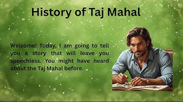 History of Taj Mahal || Learn English Through Story Level 3🔥 || Graded Reader || Listening Practice