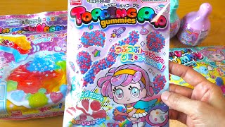 4 Japanese Interesting Heart-Food Gummy Making kits for ASMR like popincookin