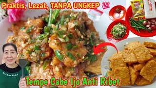 Resep Tempe Goreng Cabe Ijo Praktis & Lezat Banget  | Cara Mudah Membuat Tempe Sambal Cabe Hijau