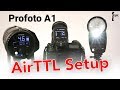 Profoto A1 - Air TTL -Setting it up as remote and slave