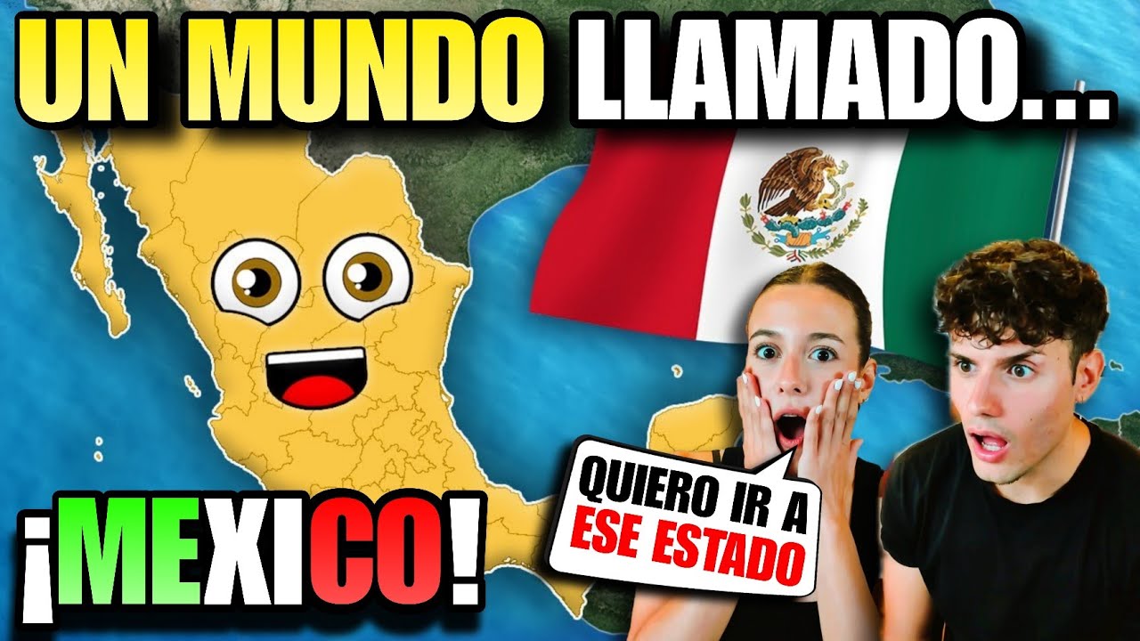 ESPAÑOLA REACCIONA a LOS 32 ESTADOS de MÉXICO por PRIMERA VEZ 🇲🇽😱 *es IMPRESIONANTE*
