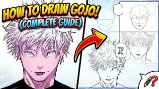 Drawing the Strongest Sorcerer: Gojo Satoru! (Step-by-Step)