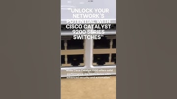 Unlock Your Network’s Potential with Cisco Catalyst 9200 Series switches #cisco