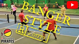 High Level Pickleball Banger Style: Men's Doubles rec Game