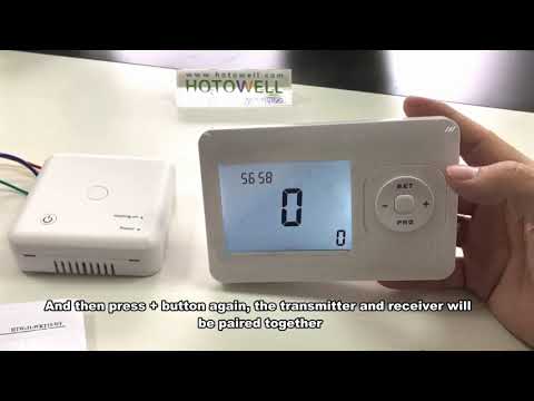 Hotowell Wifi wireless boiler thermostat 31-WKT13-WF use instructions - video from Hotowell International