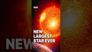 Sun = Grain of Sand?!🤯Biggest Star Ever#Space#Universe#BiggestStar#Hypergiant#Facts#Astronomy#Shorts