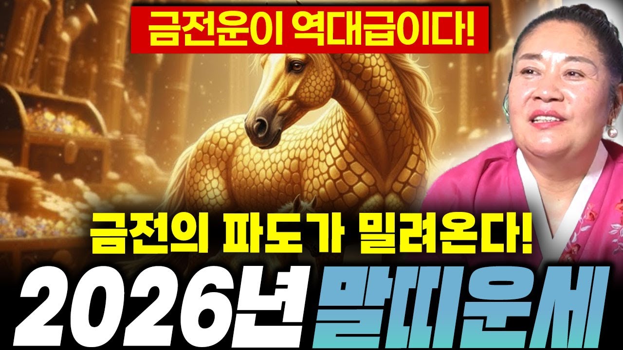 🌟2026년 신년운세 말띠운세🌟금전의 파도가 엄청나게 밀려온다?! /66년생,78년생,90년생,02년생 말띠운세