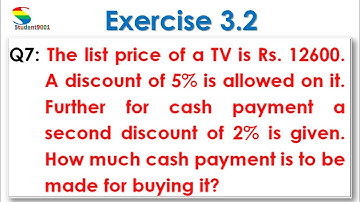 9th general math exercise 3.2 question 7 || class 9