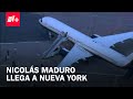 Avión que transporta a Nicolás Maduro llegó a Nueva York - N+
