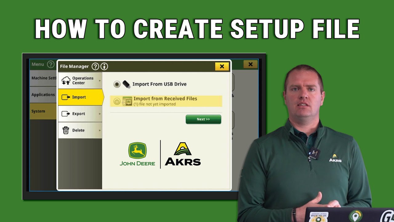 Operations Center – Creating Setup Files through Setup File Creator ...