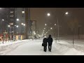 Снегопад вечером 15 01 2022 Академический район в Екатеринбурге