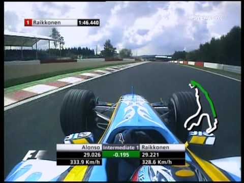 F1 Spa 2005 Qualifying - Fernando Alonso Lap