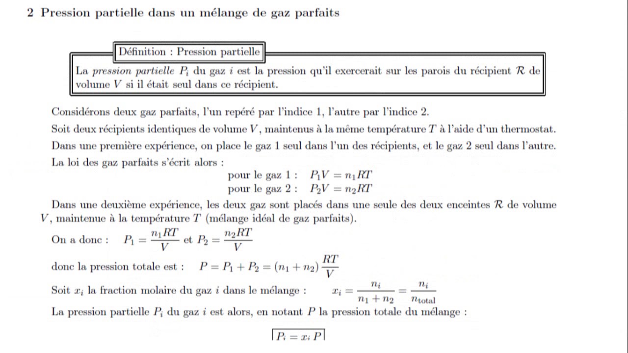 Introduction à la thermodynamique 2 YouTube