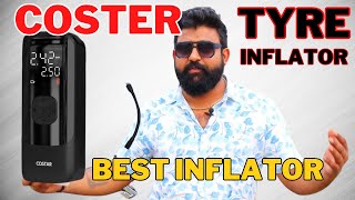 Best Tire Inflator 2024 | COSTAR Tire Inflator | 4000mAh, LED Torch, Power Bank