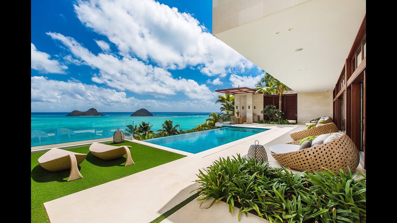 Hawaii Luxury Villa 18.5 Million Dollars - Hawaiian Luxury Rentals - Lanikai Hillside Estate