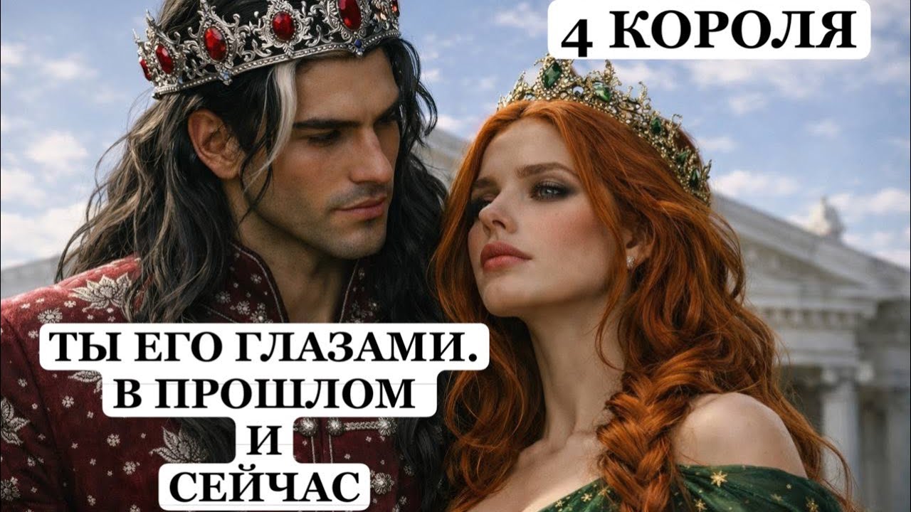 ТАРО Расклад онлайн 4 КОРОЛЯ 👑 Ты Его Глазами 👁️ В Прошлом и Сейчас 🔮