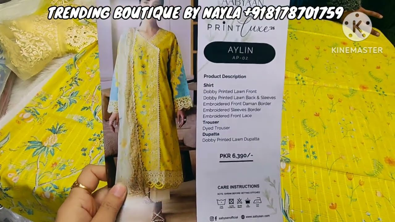 Aabyaan Luxe Prints 2026!!Emb Luxury lawn For Eid!! Best Prices!! Contact-8178701759 