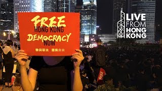 Chris & shelley go live in hong kong to talk about the g20. but there
are so many protesters that internet keeps going down for first 5
minutes. hang...
