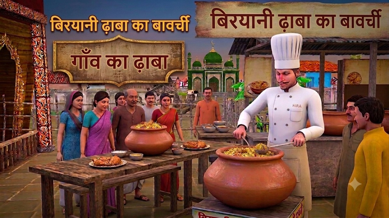 Momos Stall Biryani Dhava Panipuri Thela Hindi Village Funny Comedy Moral Stories Kahaniya