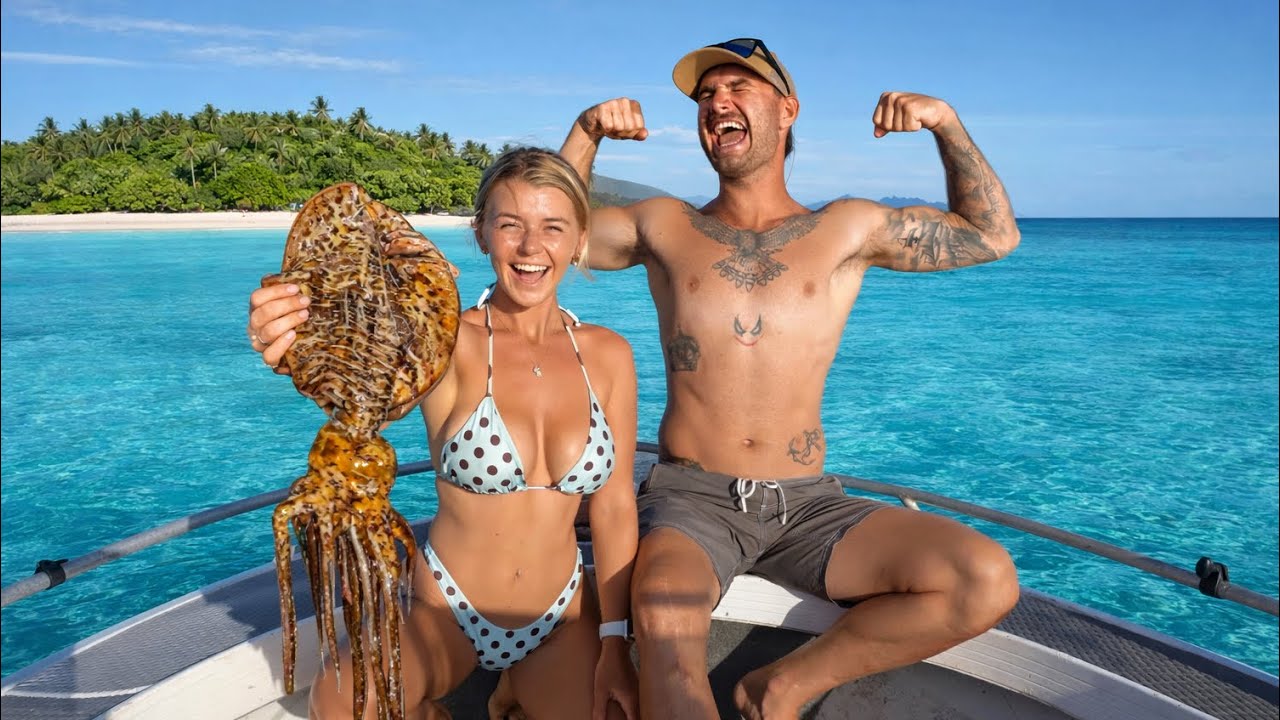 Жизнь в раю - Моя девушка поймала меня за ловлей кальмаров (Поймай и приготовь)