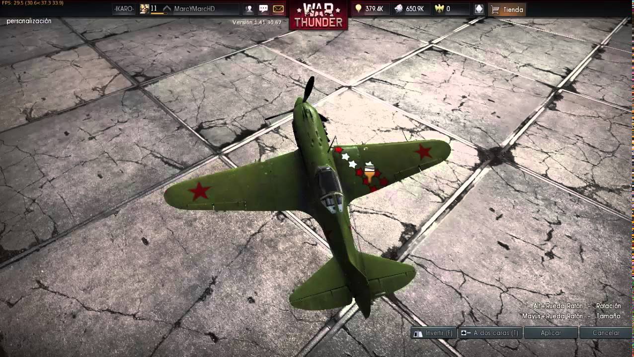 War Thunder | Tutorial como personalizar tu avión | Fácil | - YouTube