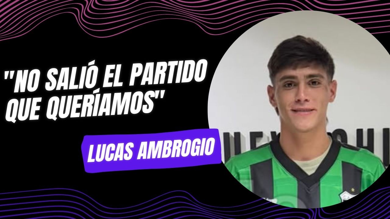 Nueva Chicago: Lucas Ambrogio: “No salió el partido que queríamos”