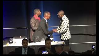 Floyd Mayweather Jr. at the 2022 International Boxing Hall Of Fame “Banquet Of Champions”