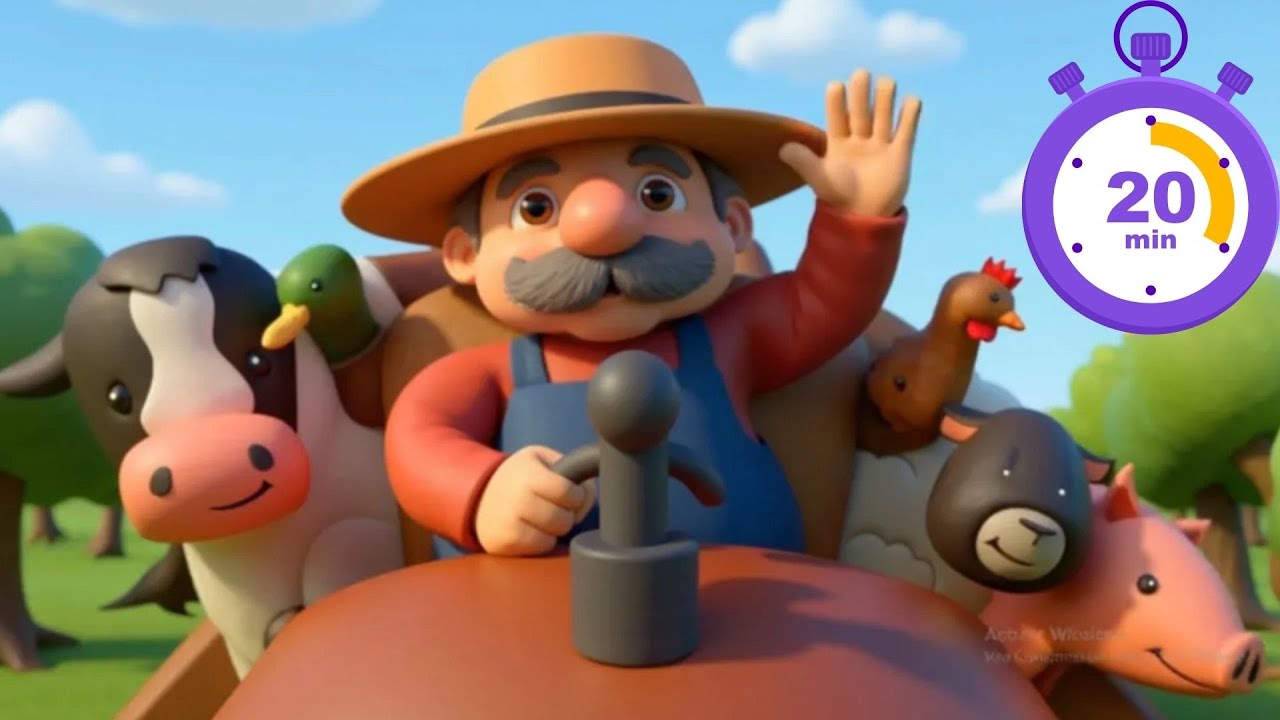 Old MacDonald Had A Farm (3D) + MORE | Nursery  Rhymes & Kids Songs |  Little Bee