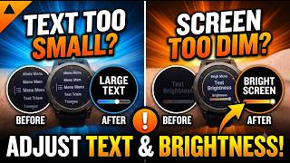 How To ADJUST Garmin Watch TEXT SIZE & SCREEN BRIGHTNESS (QUICK & EASY) 2026