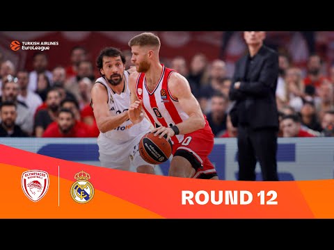 Olympiacos Piraeus-Real Madrid | Round 12 Highlights | 2023-24 Turkish Airlines EuroLeague
