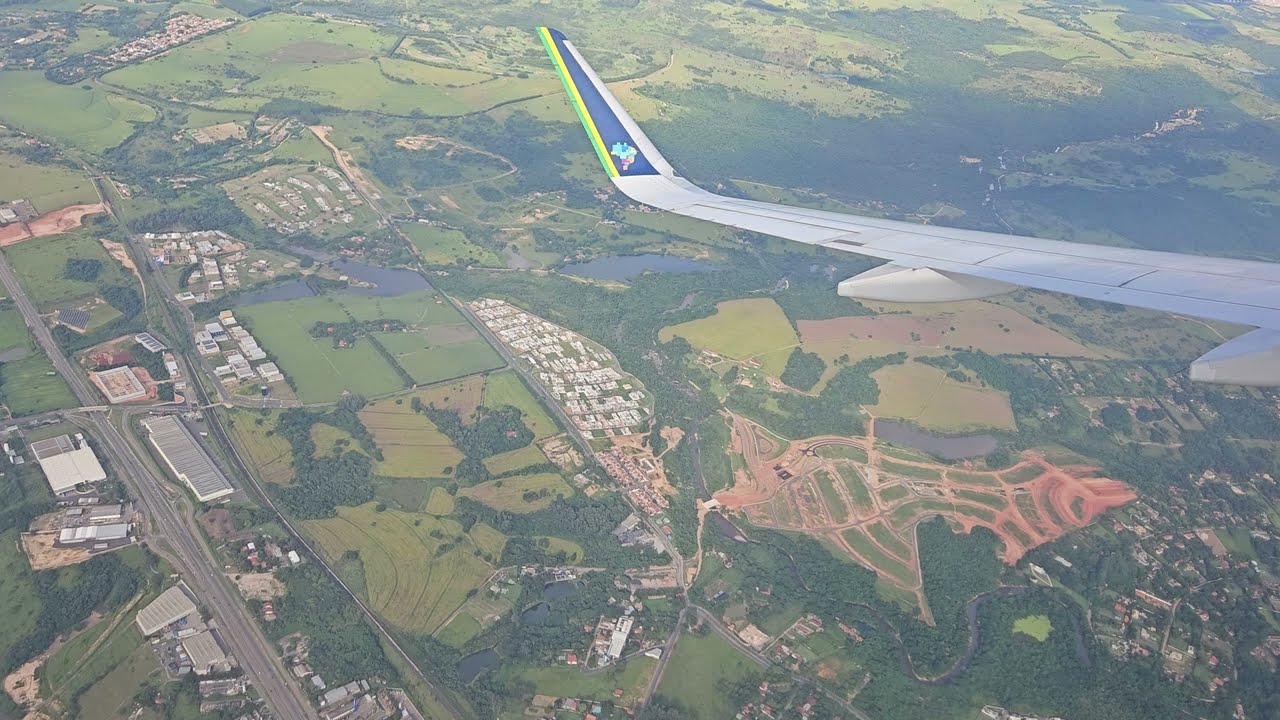 Aproximação e Pouso no Aeroporto de Viracopos - Airbus A320 Neo Azul [4K] #viracopos #campinas #azul