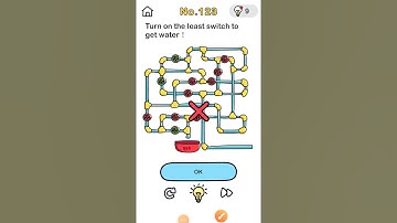 Brain out level 123 || Turn on the least switch to get water 💧! #shorts #youtubeshorts #ytshorts