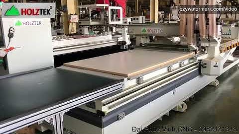 Holztek HT-R4F: máy cnc nesting 4 đầu gia công ván tự động nạp phôi