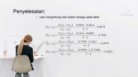 Interpolasi Polinom Newton, Polinom Gregory, Contoh Soal dan Pembahasannya