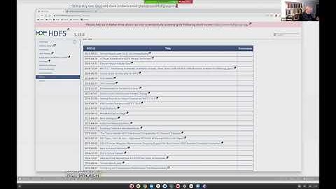 Call the (HDF) Doctor with Gerd Heber (Session #24 July 27, 2021)