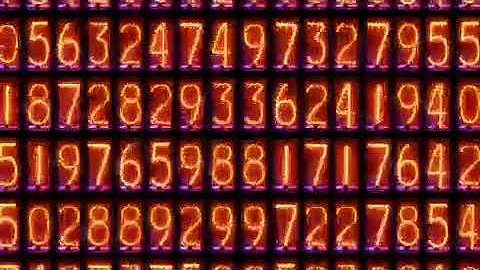 Zoom Out Counting Digits Animation Motion Background Stock Video Footage Free For Editing