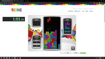 Tetris (Web) - 100 Lines No Hold Keyboard speedrun in 3:48