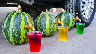 La Mejor Compilación de Aplastando Cosas con Coche! Coke, Fanta, Sandías VS Rueda de Coche